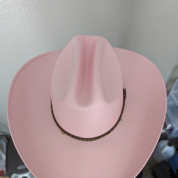 Pink Cowgirl Hat Western Hat Small/Medium - Picture 5 of 6